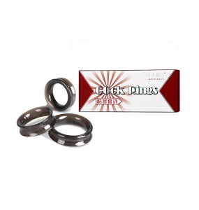 PLEASE ME Male Delay Cock Rings (Full Set 3 Pieces)